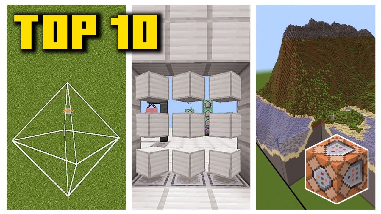 Top 10 Incredible Minecraft BEDROCK Command Creations – Community Showcase!