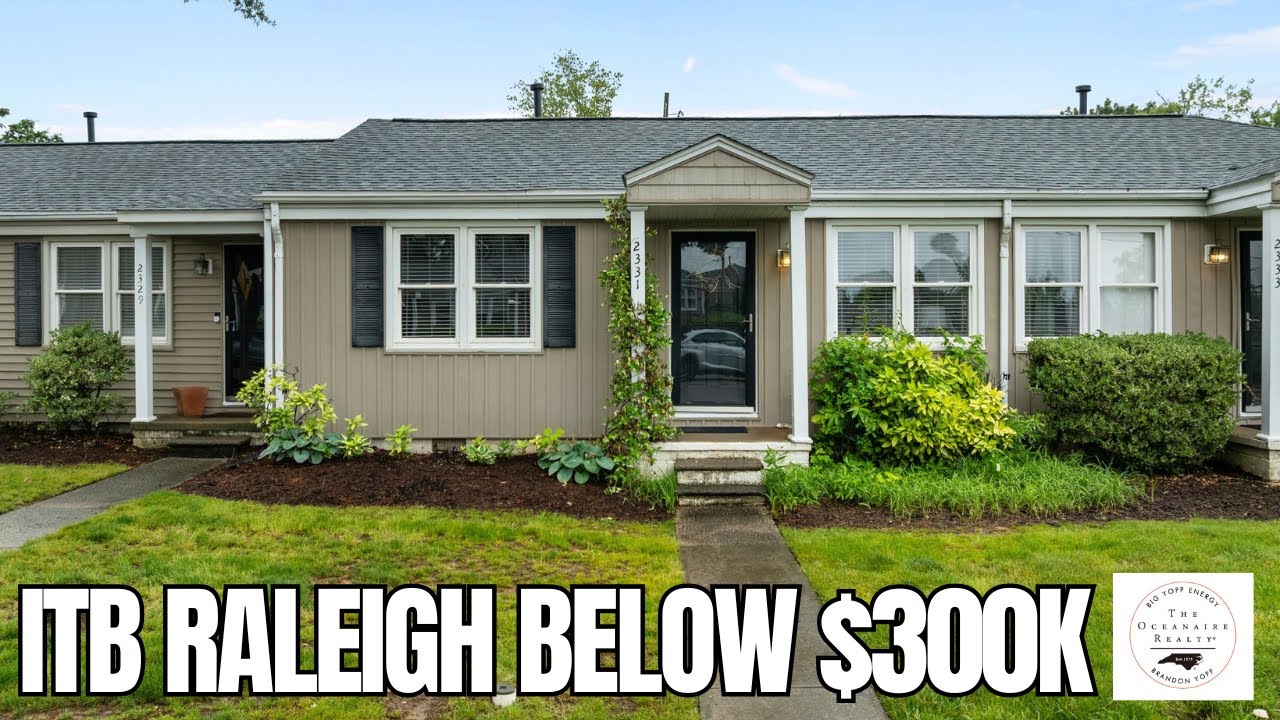 Inside the Beltline (ITB) in Raleigh, North Carolina for Under $300K!