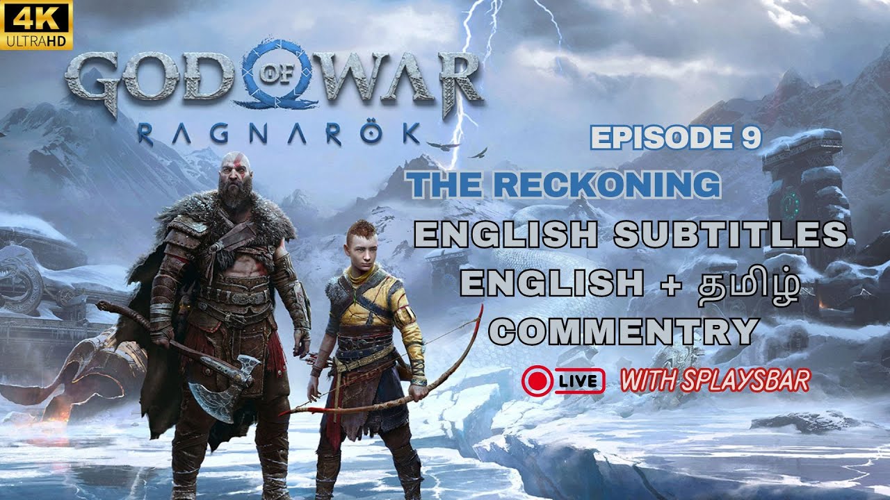 God of War Ragnarok Epi #9 | First playthrough| English & Tamil | Live Stream | The Reckoning