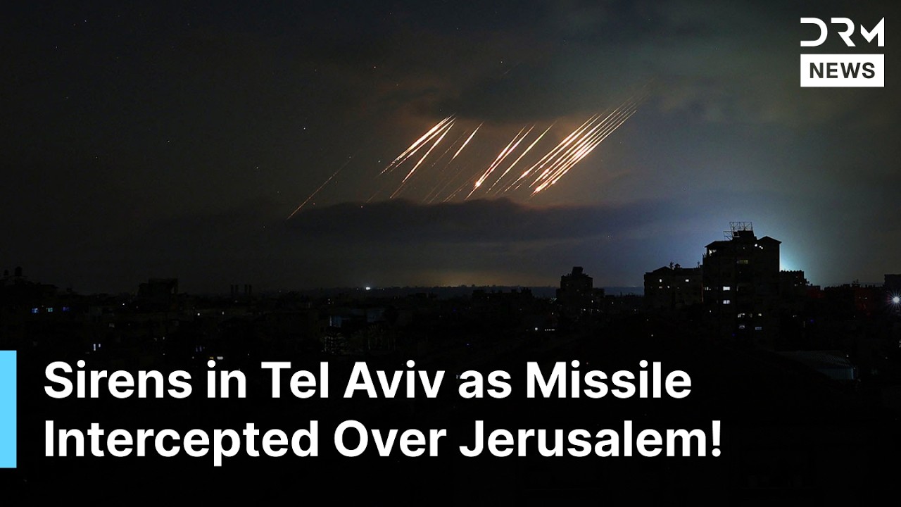 WAR ESCALATES: Sirens Sound Across Tel Aviv as Missile Intercepted Over Jerusalem | AH1Z