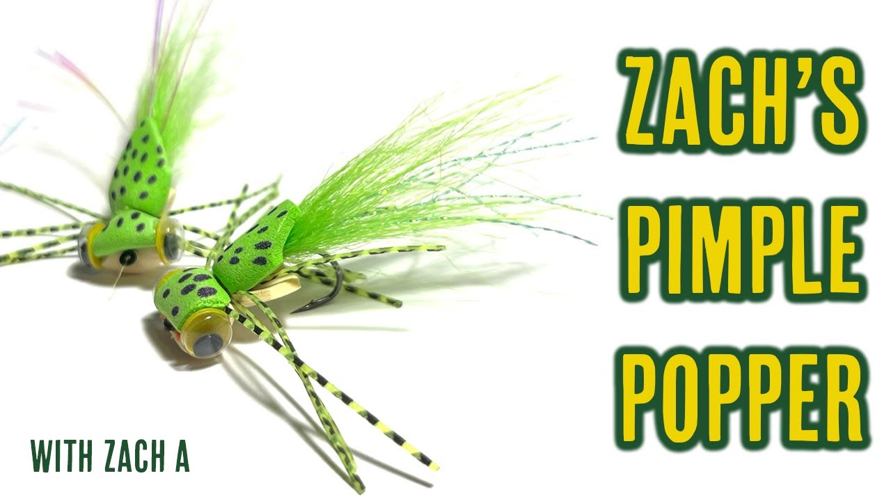 Zach's Pimple Popper - || BASS FROG FLY TYING TUTORIAL || - With Zach A