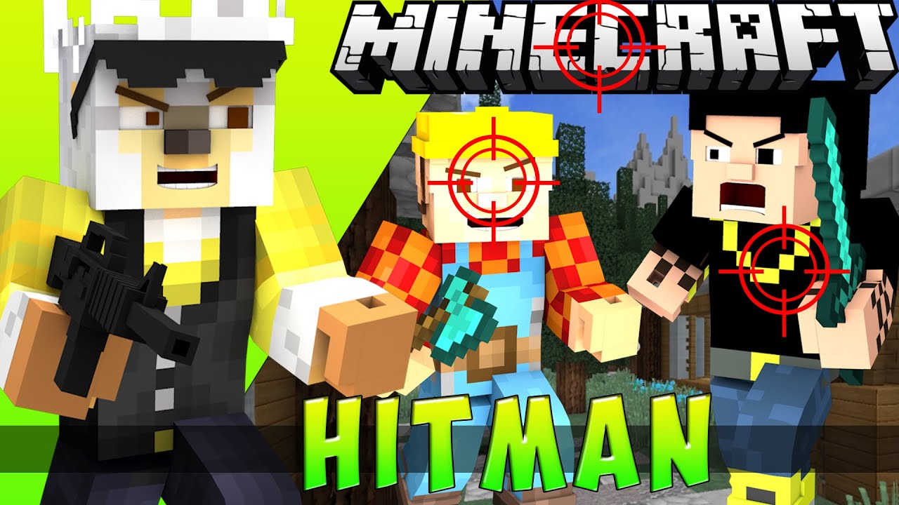 Minecraft Mini Game - Hitman WIth Jtunes and Friends