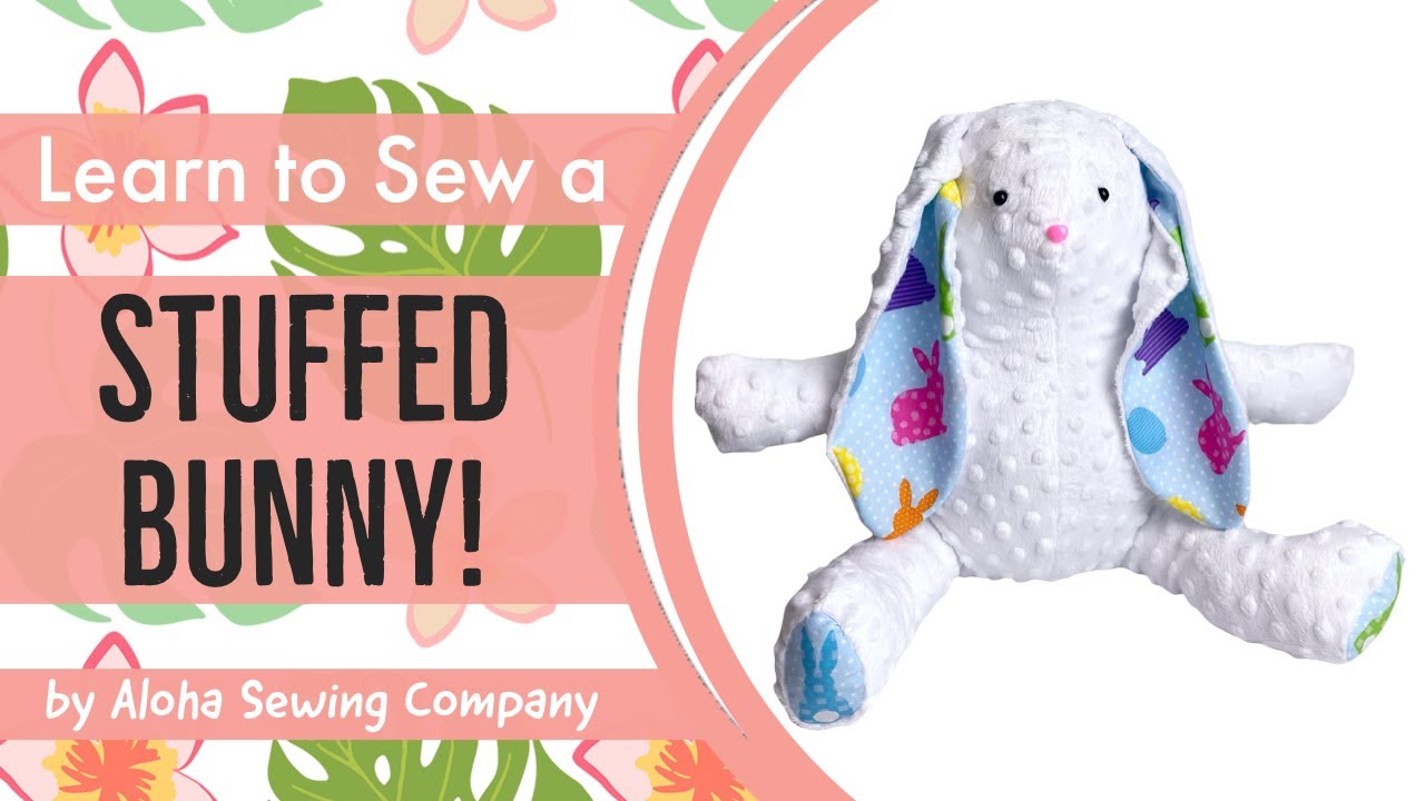🐰 How to Sew a Bunny Rabbit Plush Stuffed Animal for Beginners! Pattern included. Easter Project