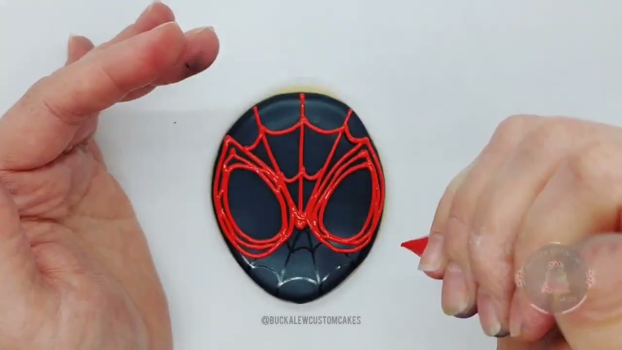 spidey and friends birthday cookies ❤️🕸️🕷️🤍
