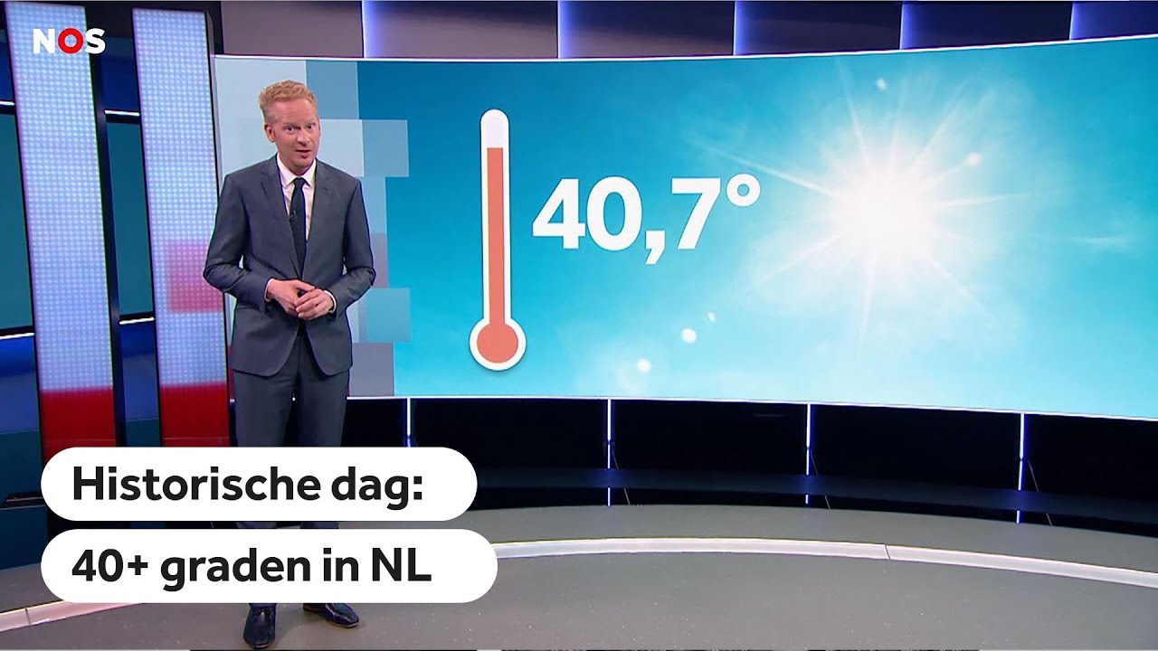 HITTE: Historische dag in Nederland, 40+ graden
