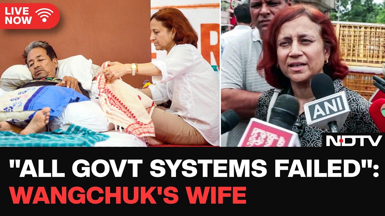 Sonam Wangchuk LIVE | Wangchuk's wife Gitanjali Slams Govt Over Hospitalisation | Jantar Mantar