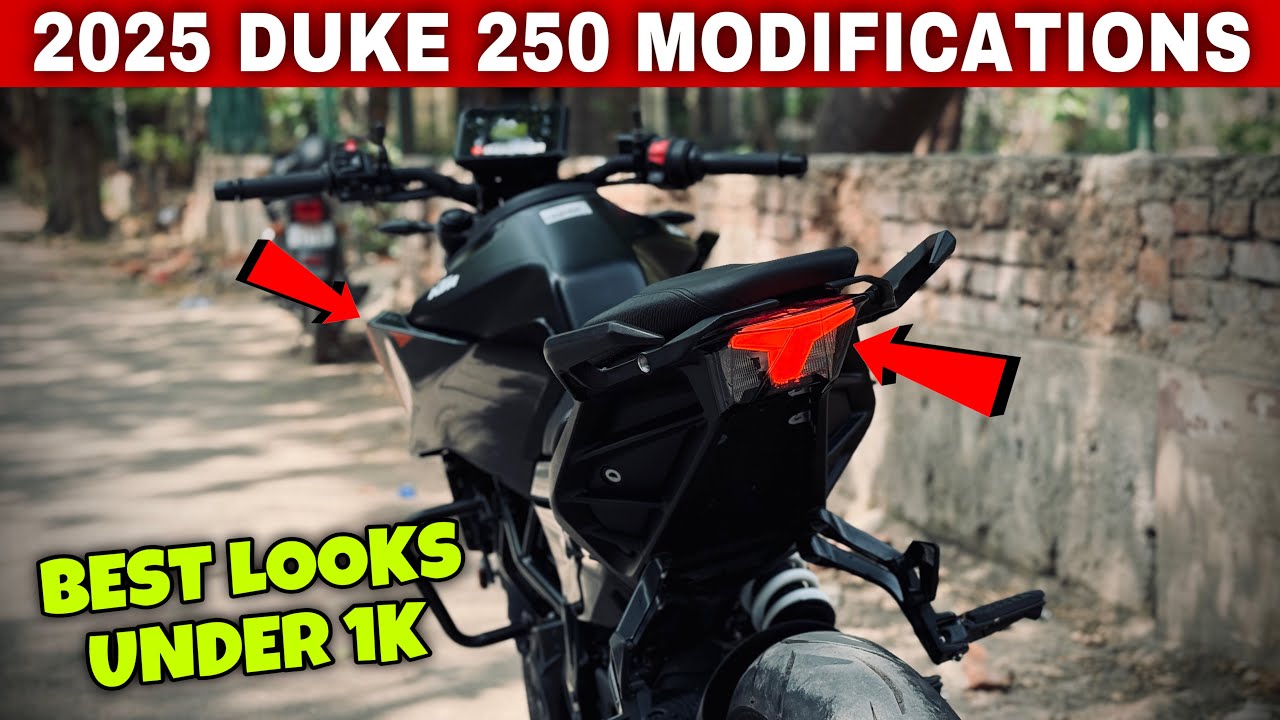 2025 DUKE 250 GEN 3 MODIFICATIONS | BEST LOOK UNDER 1k ❤️