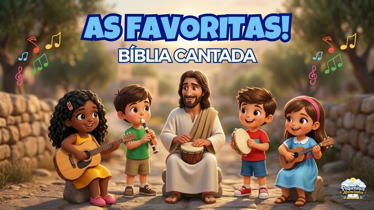 🎵 20 MINUTOS DE CANÇÕES BÍBLICAS INFANTIS | Adão e Eva, Noé, Davi e Golias, Jonas, Sansão e Mais! 🎵