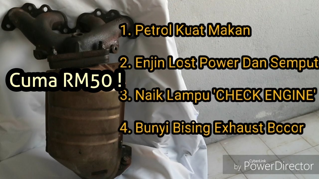 Minyak Kuat Giler Enjin Pulak Lost Power Anda Mesti Tukar Ni | Cara Tukar Exhaust Manifold