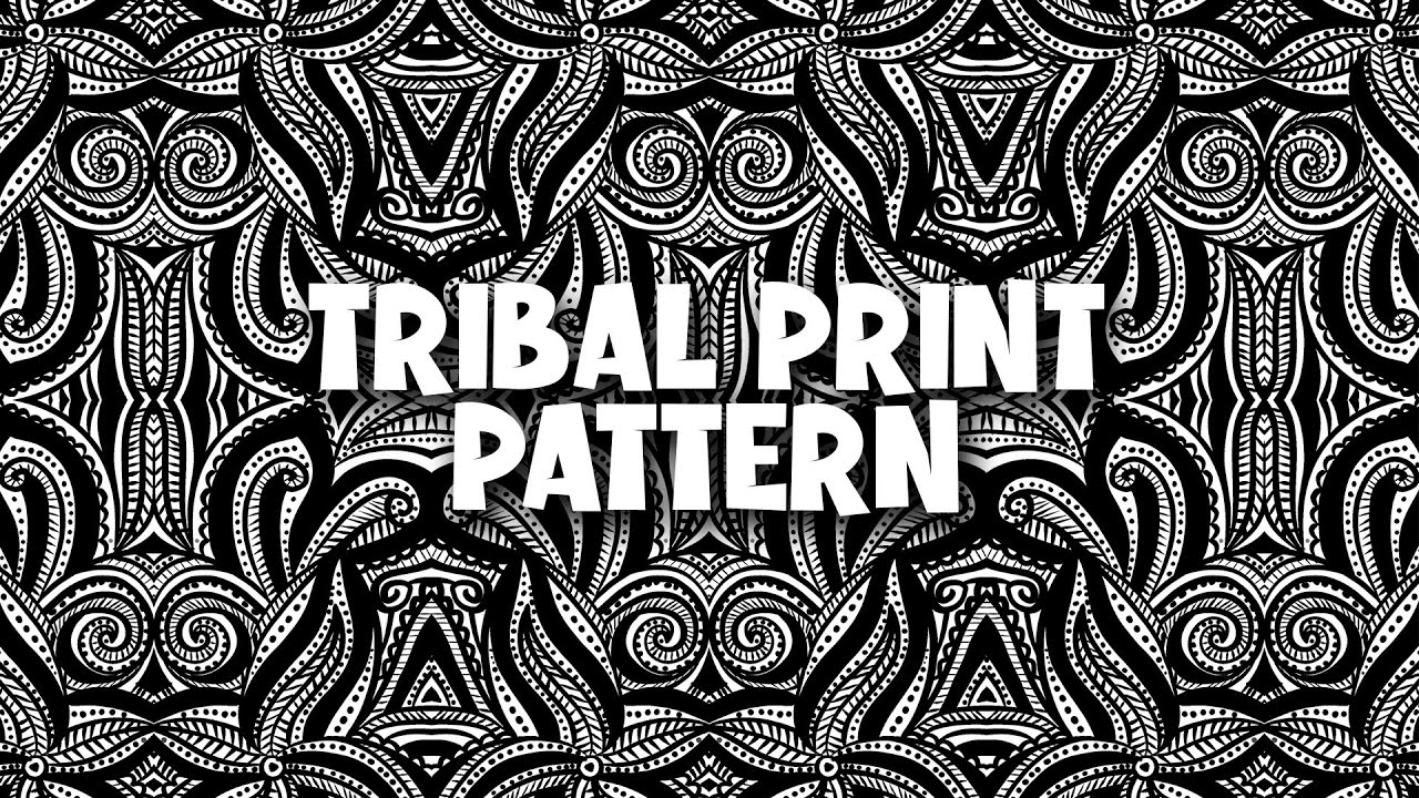 How to Create a Tribal Print Pattern | Procreate Design Tutorial (African Style)