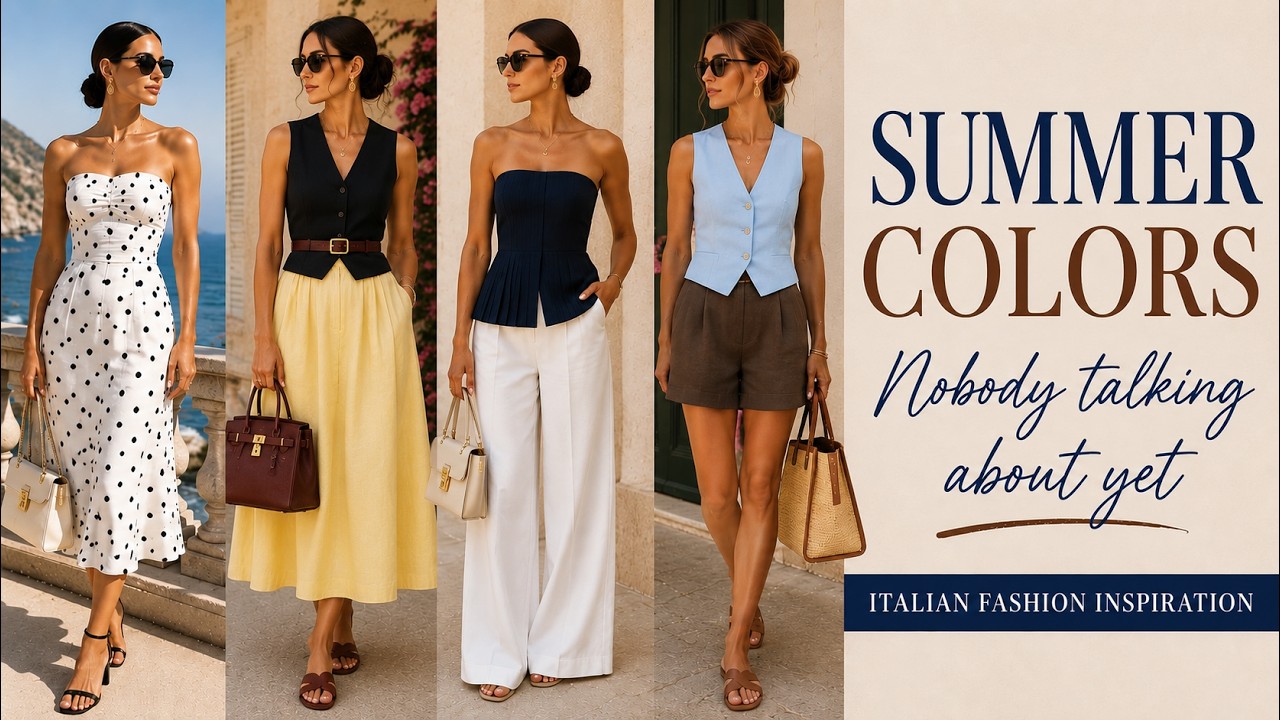40+ ITALIAN  WOMEN SUMMER FASHION | THE COLOR COMBINATIONS THAT ELEVATE EVERYTHING
