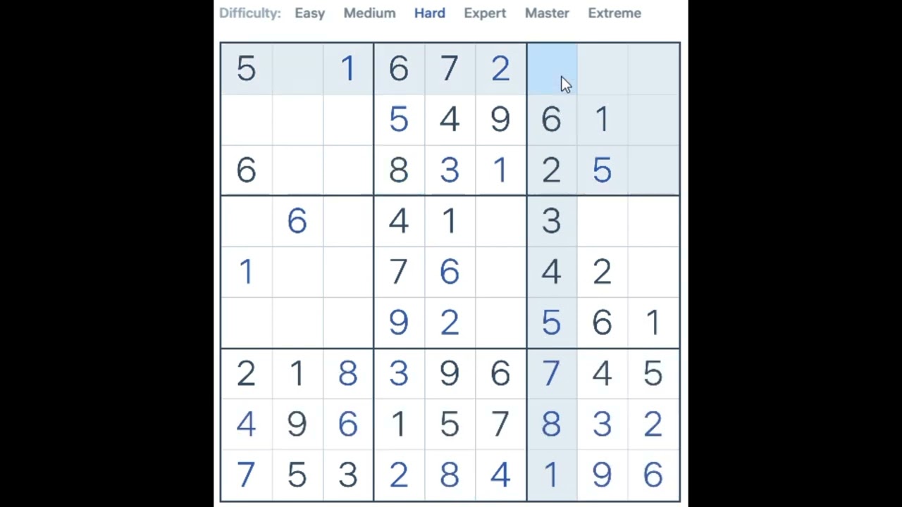 Sudoku HARD Puzzle 0012 [Tagalog]