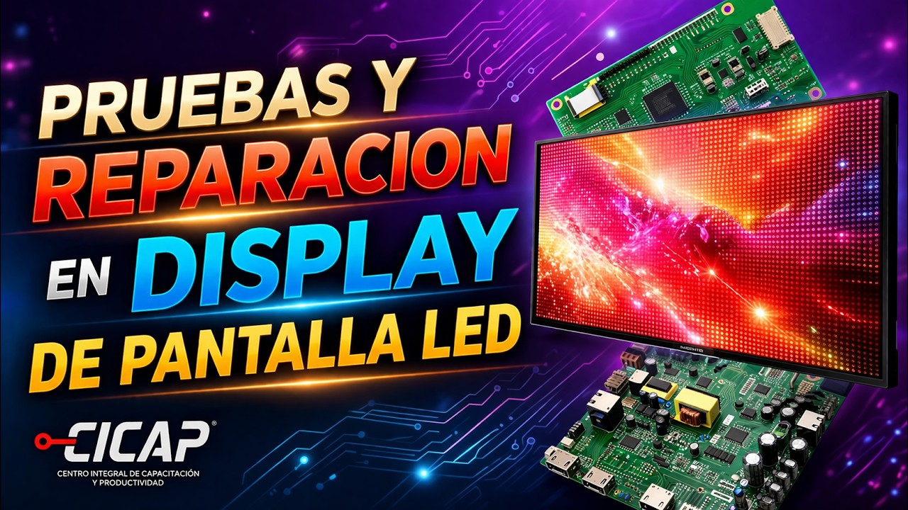 PRUEBAS Y REPARACION EN DISPLAY DE PANTALLA LED