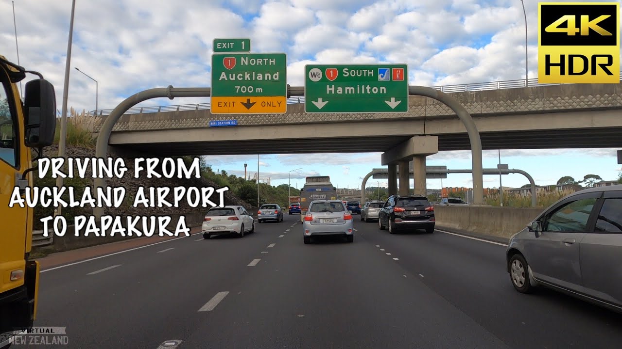 【4K HDR】Driving From Auckland Airport To Papakura New Zealand!