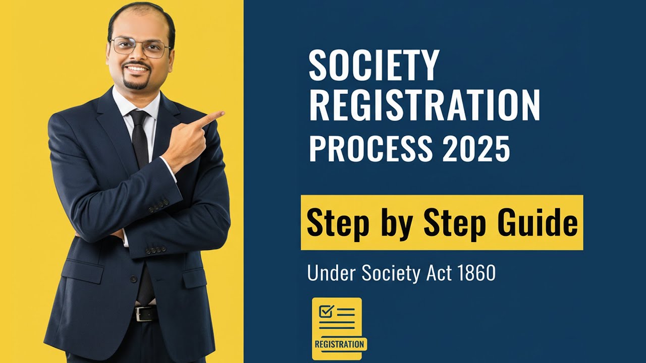Society Registration Process 2025 | Step by Step Guide under Society Act 1860 in India