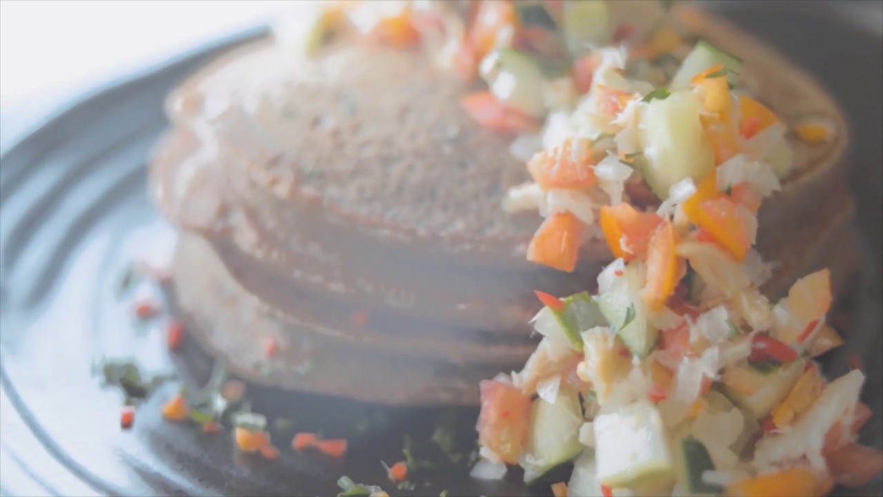 Cassava Flour Pancakes With Buljol