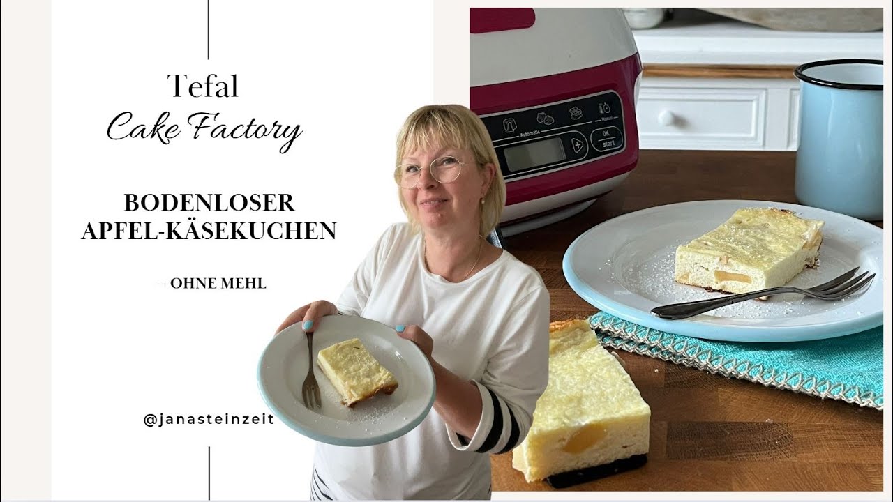 Bodenloser Apfel - Käsekuchen ohne Mehl / schnell, günstig, lecker * Tefal Cake Factory