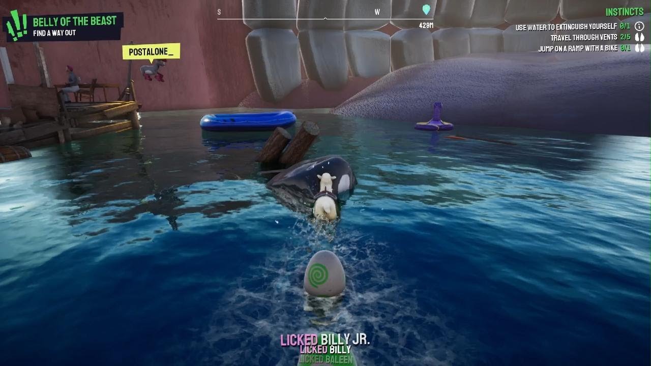 Goat Simulator 3 How to save Billy The Whale