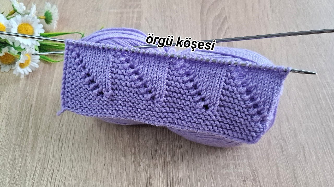 İki şiş kolay örgü yelek model anlatımı ✅️Eays knitting crochet patterns