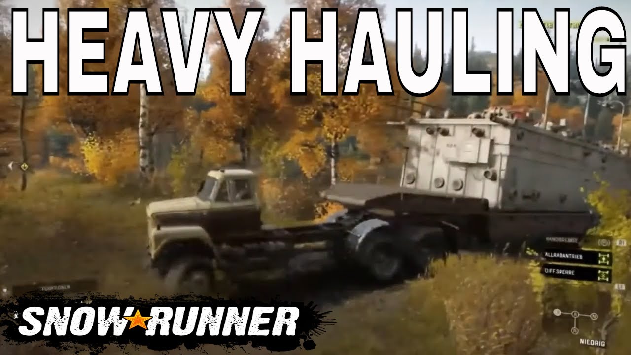 Snowrunner Gameplay ps4 Heavy Hauling with Fleetstar 2070