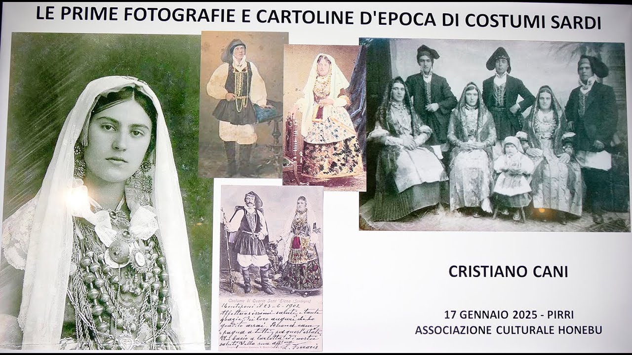 Le prime fotografie e cartoline d'epoca di costumi sardi Cristiano Cani