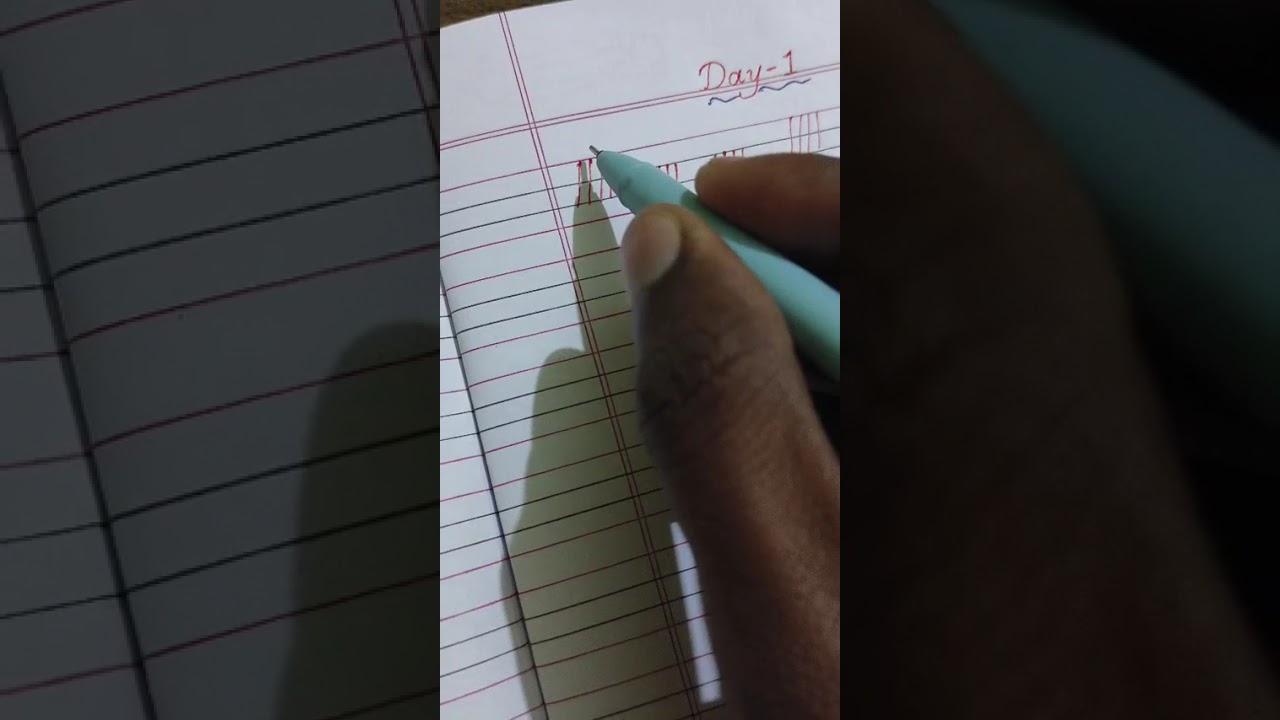 hand writing day 1
