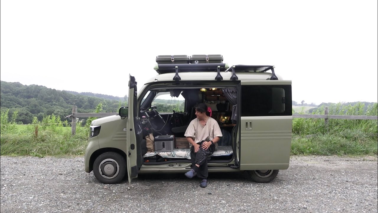 1畳の車で1杯のお茶を愉しむN-VANバンライファー｜車城生活〜私が車に住む理由〜第2話