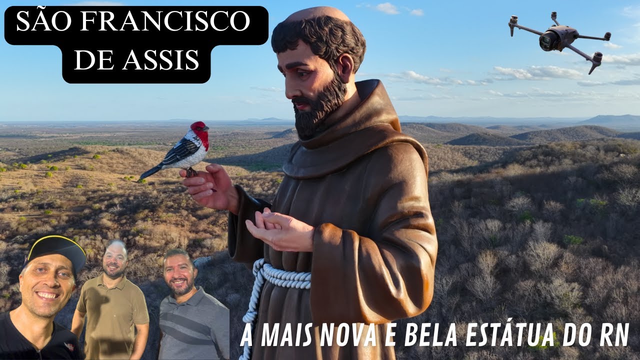 A Belíssima Estátua de SÃO FRANCISCO DE ASSIS na Serra da Formiga RN