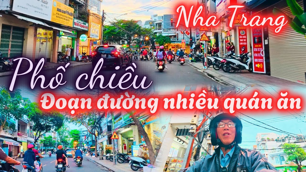 Nha Trang sau Tết , Phố chiều lên đèn , qua đoạn đường nhiều quá quán ăn thú vị 