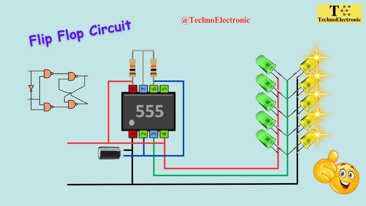 Astable Circuit using 555 Timer IC