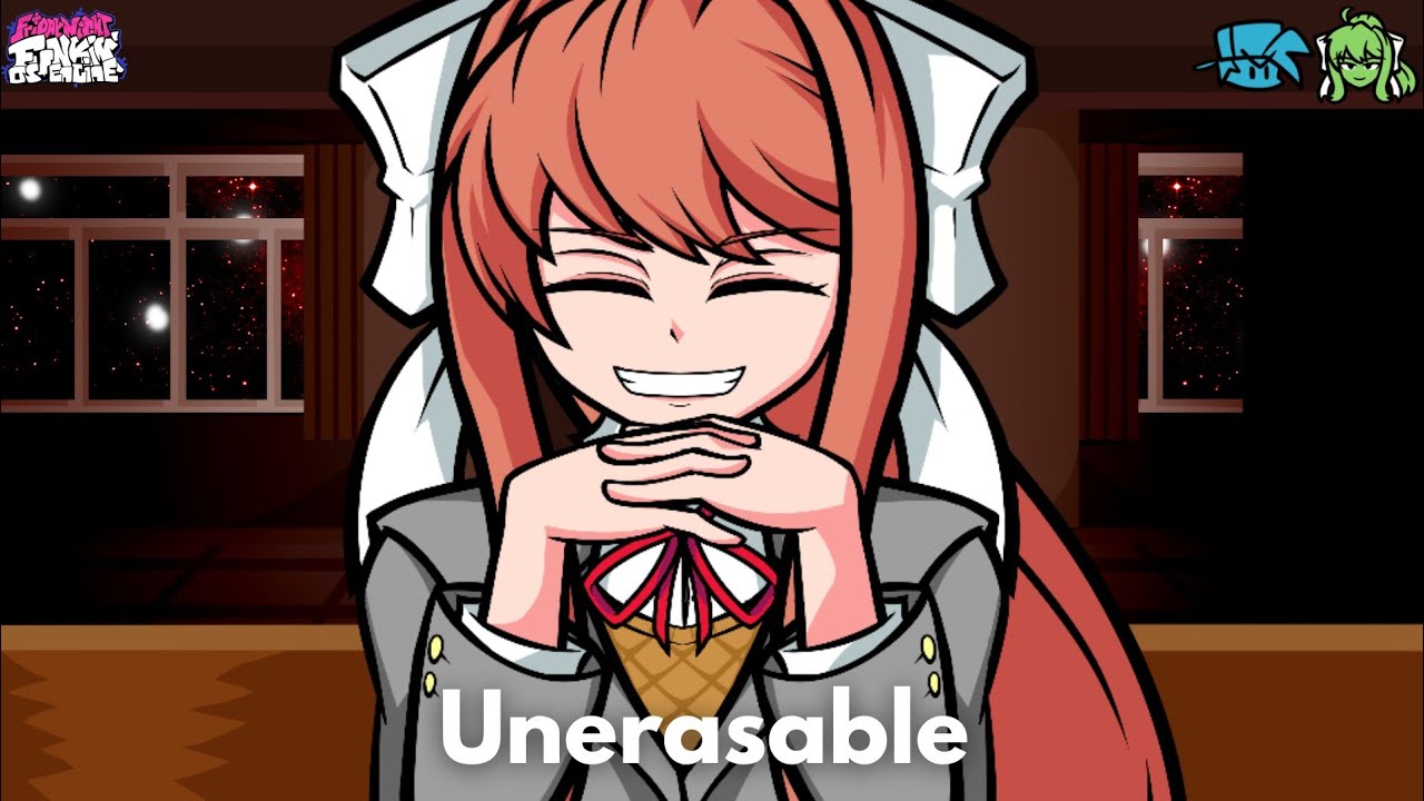 🎶FNF Unerasable(Invincible but Monika sings)🎶