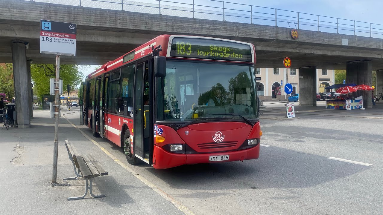 Resa med Buss 183 runt Hela Skogskyrkogården!