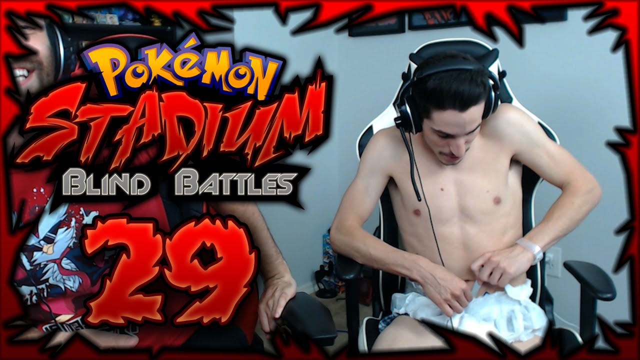 GROWN MAN IN DIAPER | Pokemon Stadium BLIND BATTLES w/ShadyPenguinn Ft. NIPPS