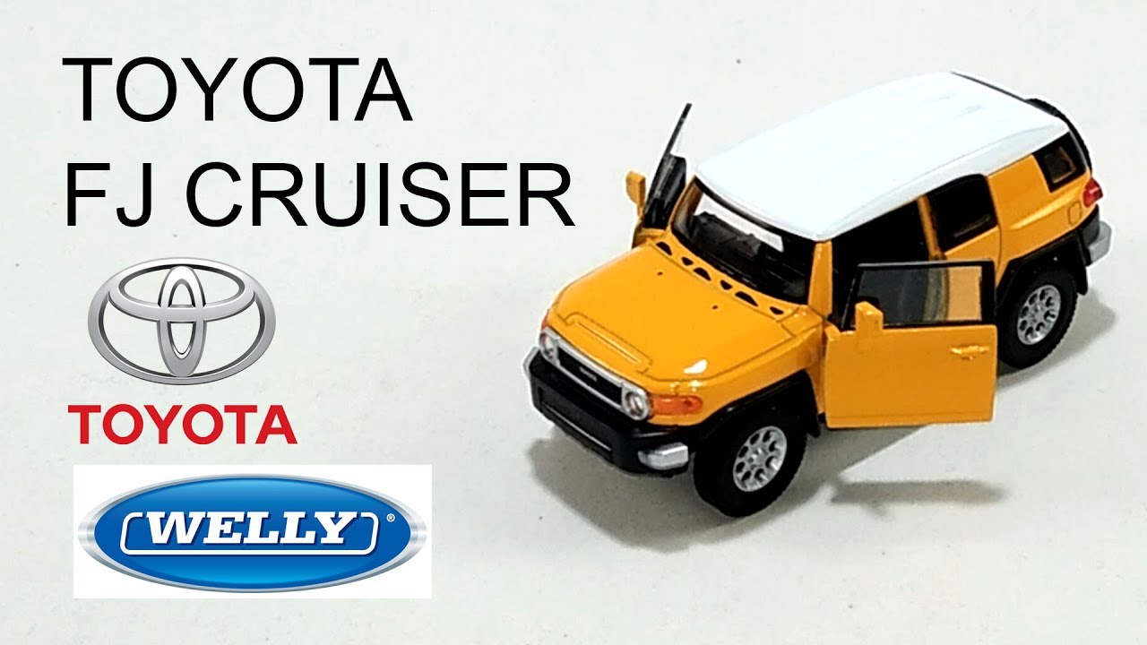 Welly NEX Toyota FJ Cruiser Unboxing Diecast Toy Car (Yellow)