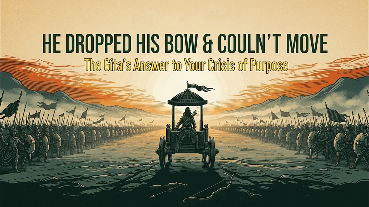 He Dropped His Bow and Couldn't Move — The Gita's Answer to Your Crisis of Purpose