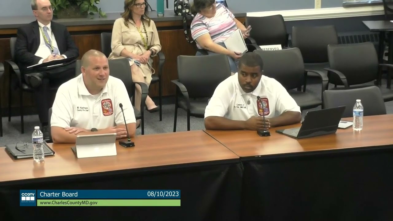 Charles County Charter Board meeting