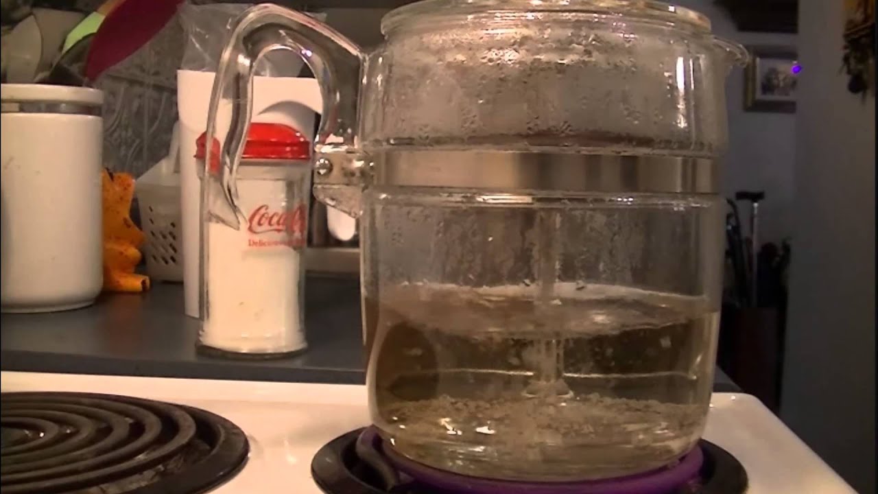 Watching A Pyrex Coffee Percolator Making Coffee!