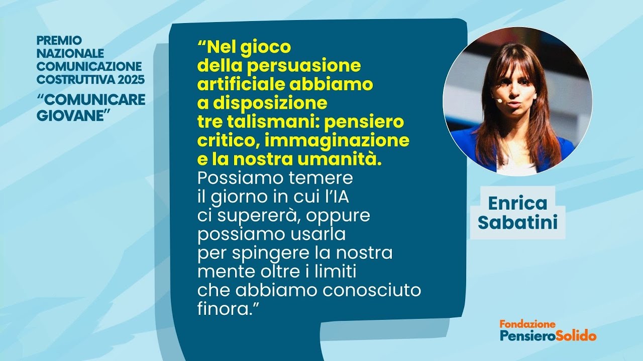 Enrica Sabatini: usare l'IA per spingere la nostra mente oltre i limiti