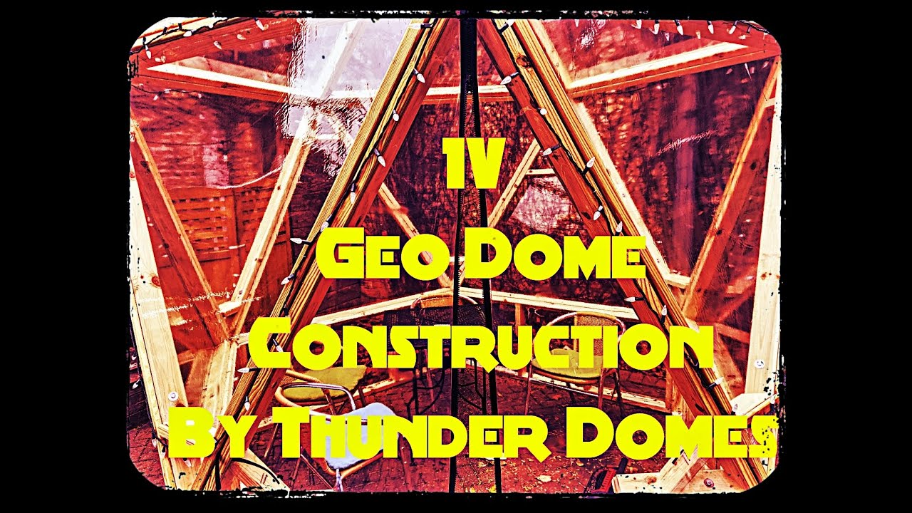 DIY 1V geodesic dome build. Prefabricated panel construction and dome assembly by Thunder Domes