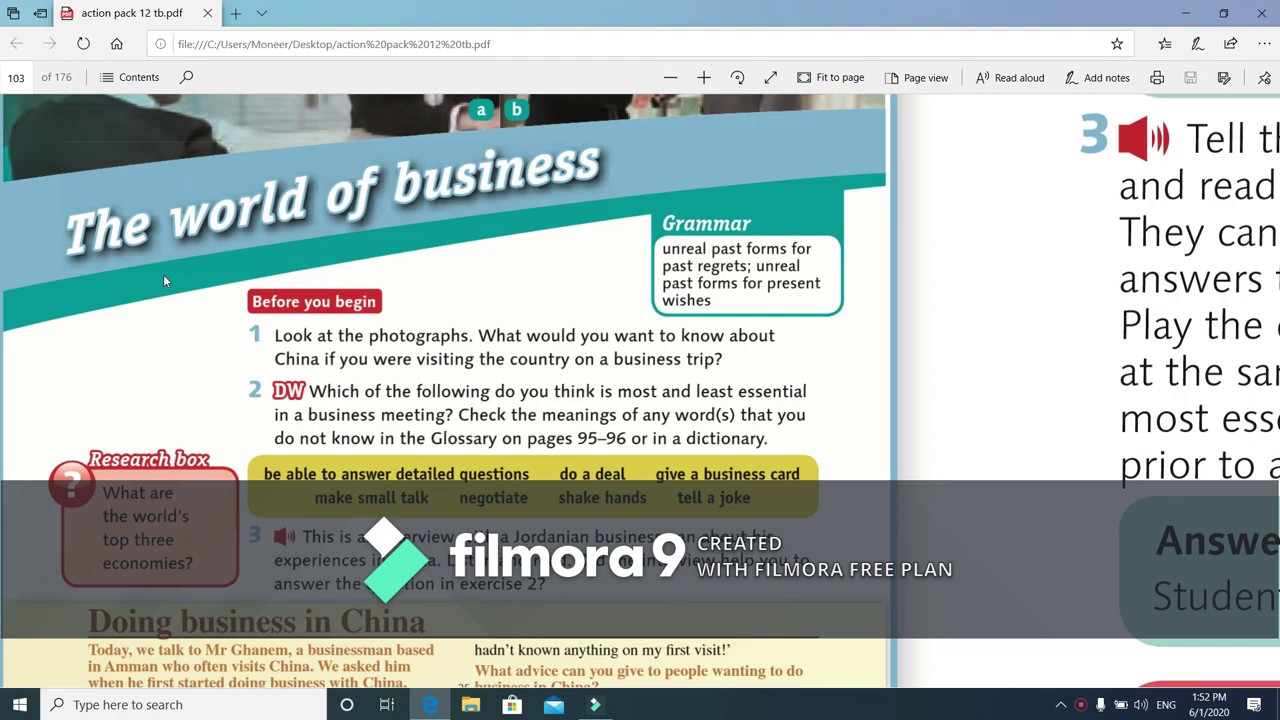 توجيهي إنجليزي / الوحدة التاسعة