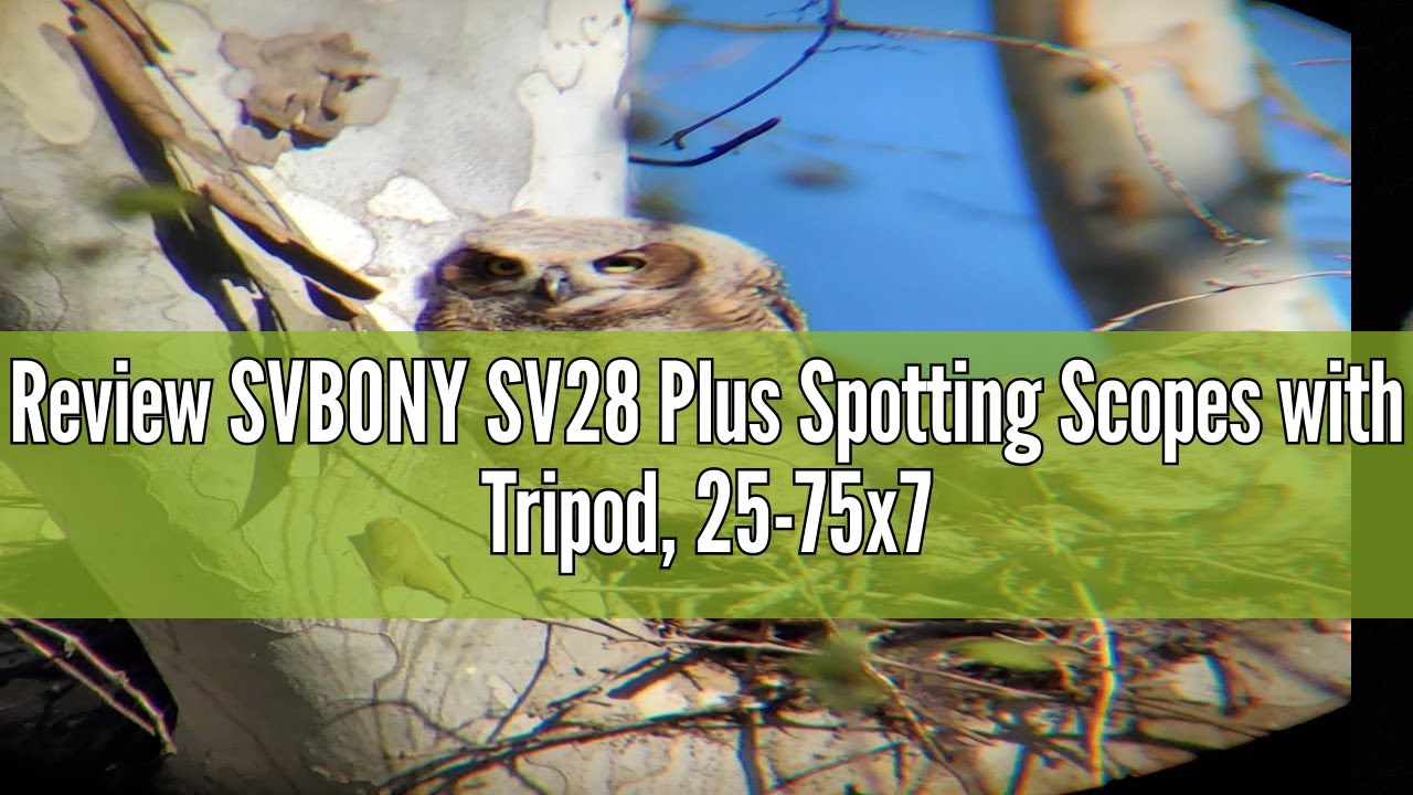 Review SVBONY SV28 Plus Spotting Scopes with Tripod, 25-75x70 Angled Spotter Scope with Phone Adapte