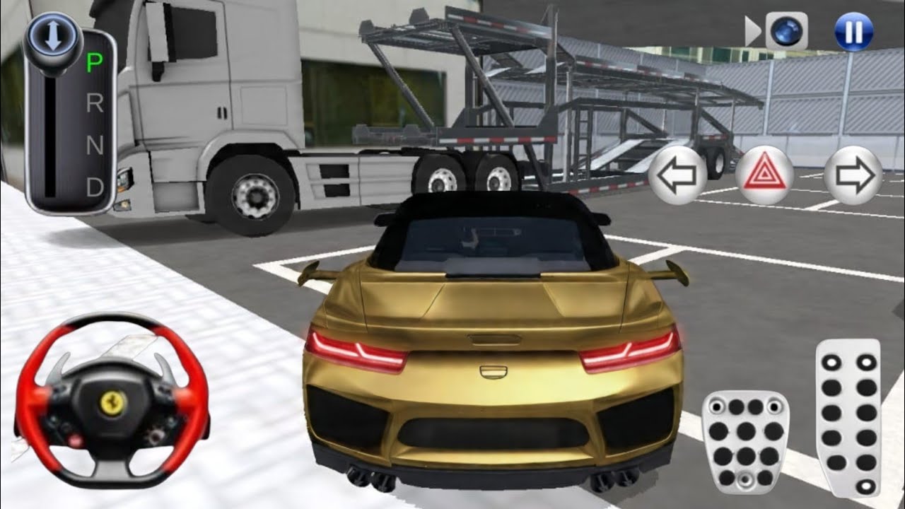 Shift my golden Bhughhati car to new City || trailor vs golden car 🏎️✈️ 3d driving class 2 #games 
