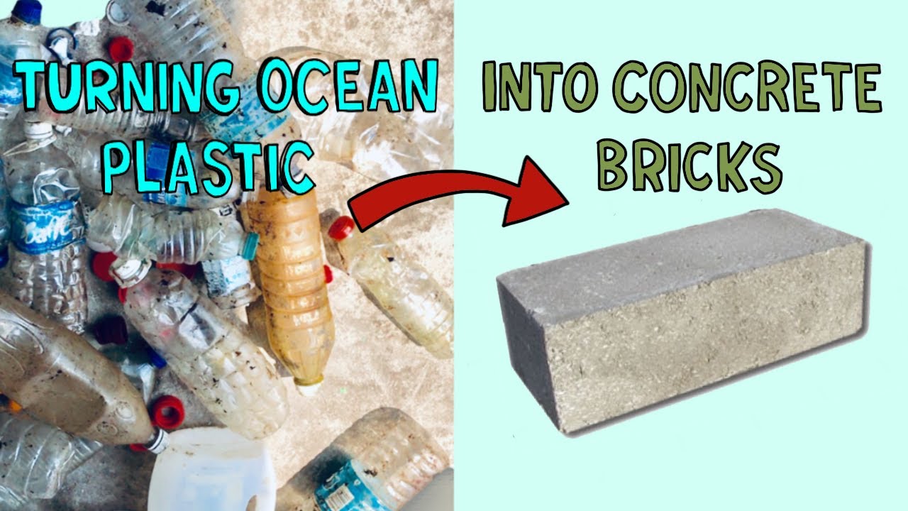 Turning Ocean Plastic Into Concrete Bricks