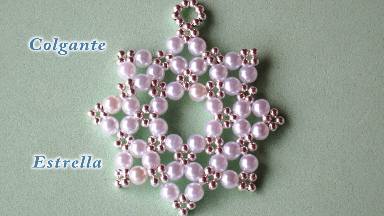 DIY - Colgante facil estrella de 8 puntas DIY - Easy 8-pointed star pendant