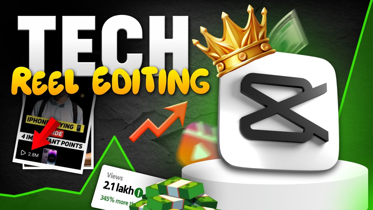 Edit Viral Tech Reels | Mobile Professional Video Editing (using phone)