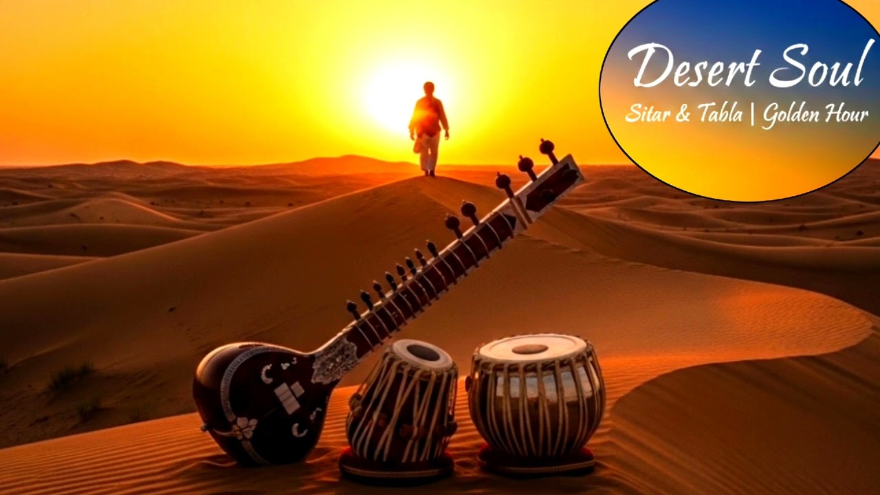 ​Desert Soul: Sitar & Tabla | Slow Evening Music golden hour 