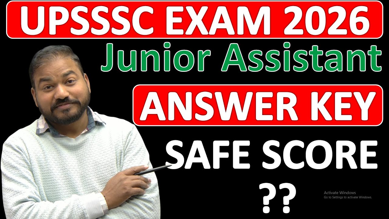 UPSSSC Junior Assistant Answer Key Out 😱 | आपका Selection होगा या नहीं? | Full Analysis