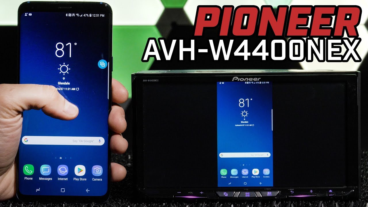 Pioneer AVH-W4400NEX — беспроводное зеркало Miracast, беспроводные Apple CarPlay и Android Auto
