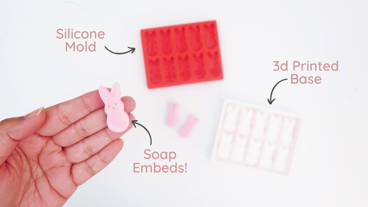 How to make silicone molds for soap embeds • Resin • Wax Melts • 3dprinting #soapmaking #soap