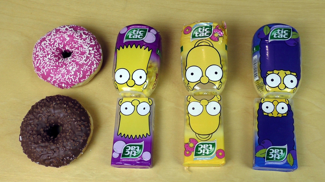 Tic Tac Simpsons vs Real Stuff Flavors